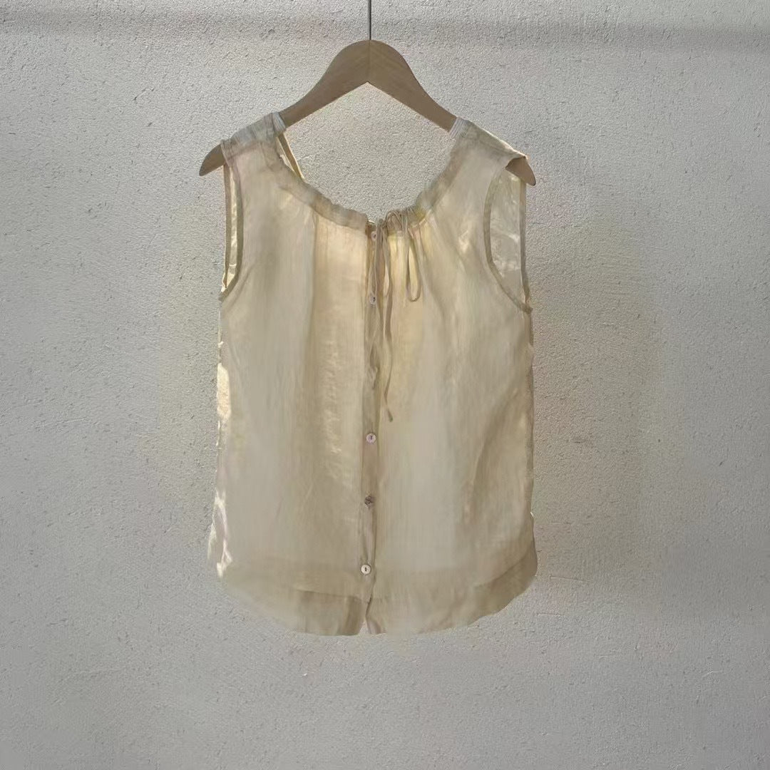 Femme Soft Linen Tank Top Stilla