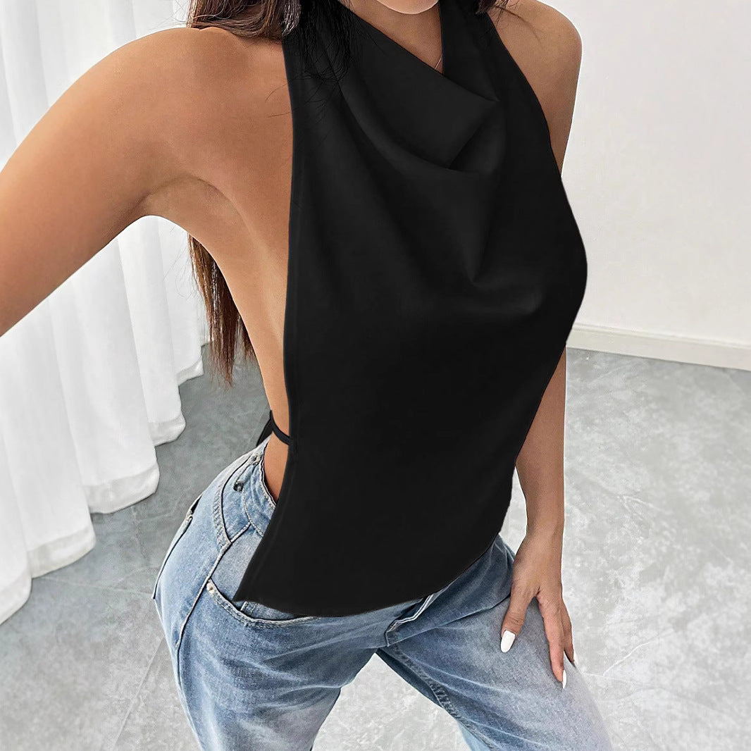 Dame luftigt Cut-Out Top med afslappet chic Stilla