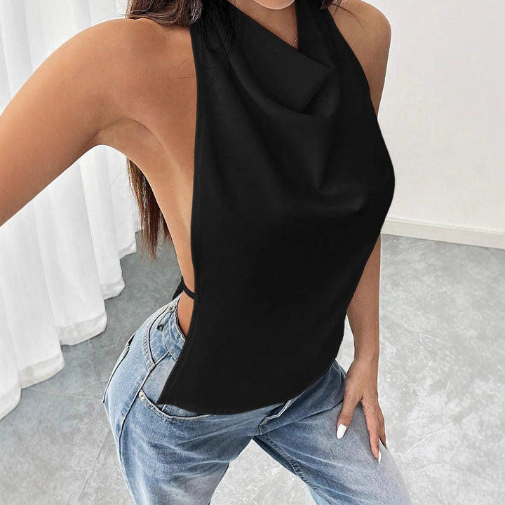 Dame luftigt Cut-Out Top med afslappet chic Stilla