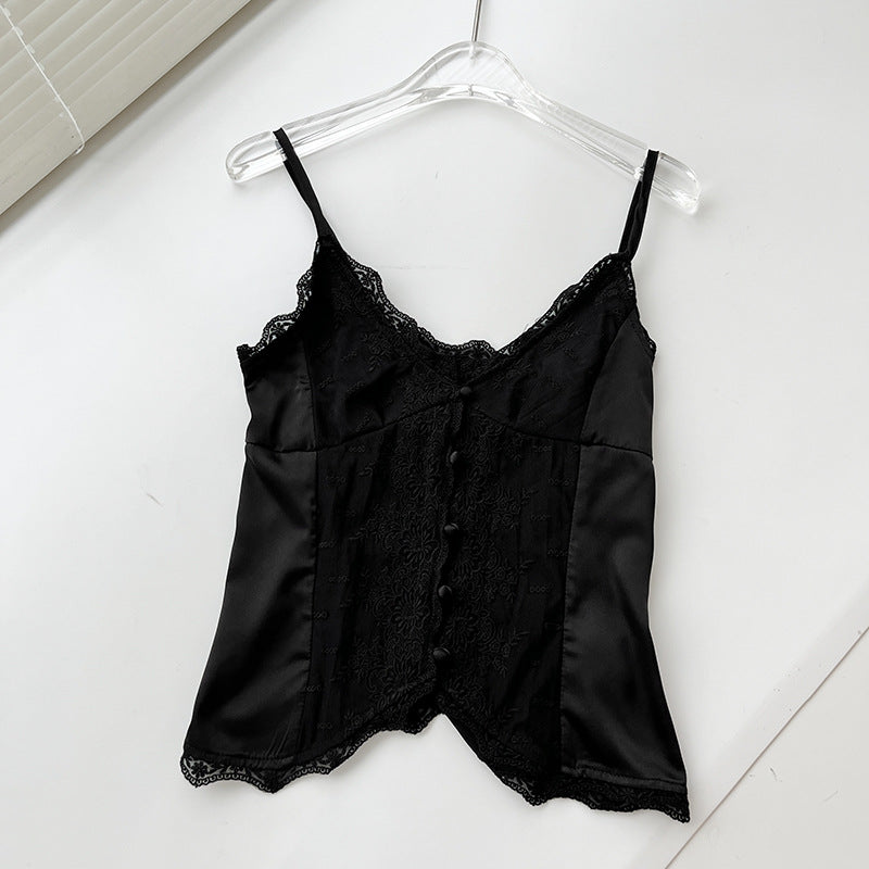 Dame Betagende Bustier med Blonde Stila