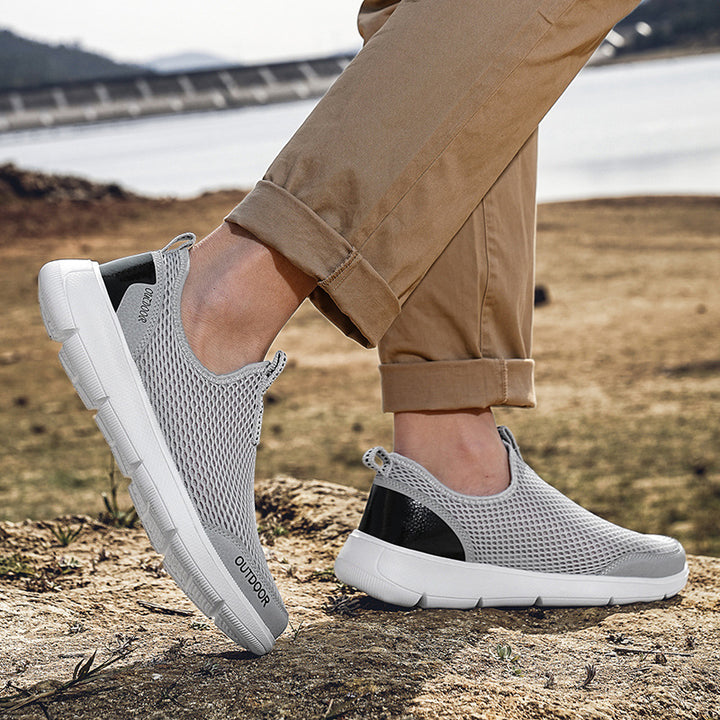 Herrer åndbare Outdoor Slip-On Sneakers Stilla