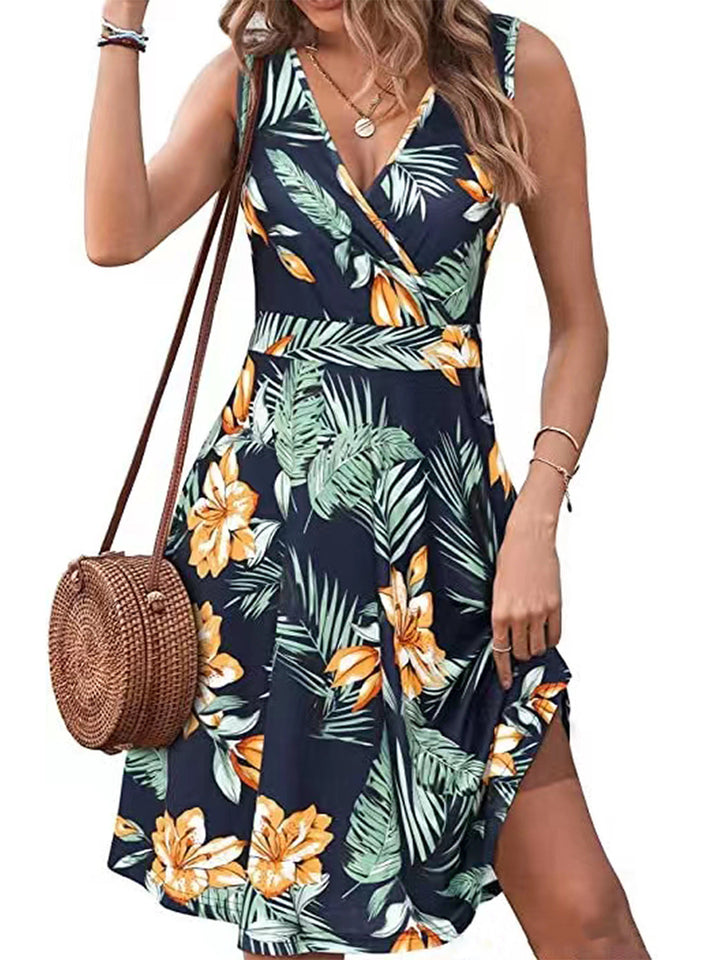 Dame sommerkjole med florale mønstre Stilla