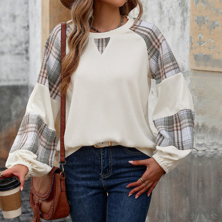 Dame Modisk Sweatpullover med term og Ribstruktur Stilla