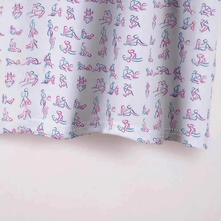Herrer Kortærmet Poloshirt med kunstnerisk Figurdesign Stilla