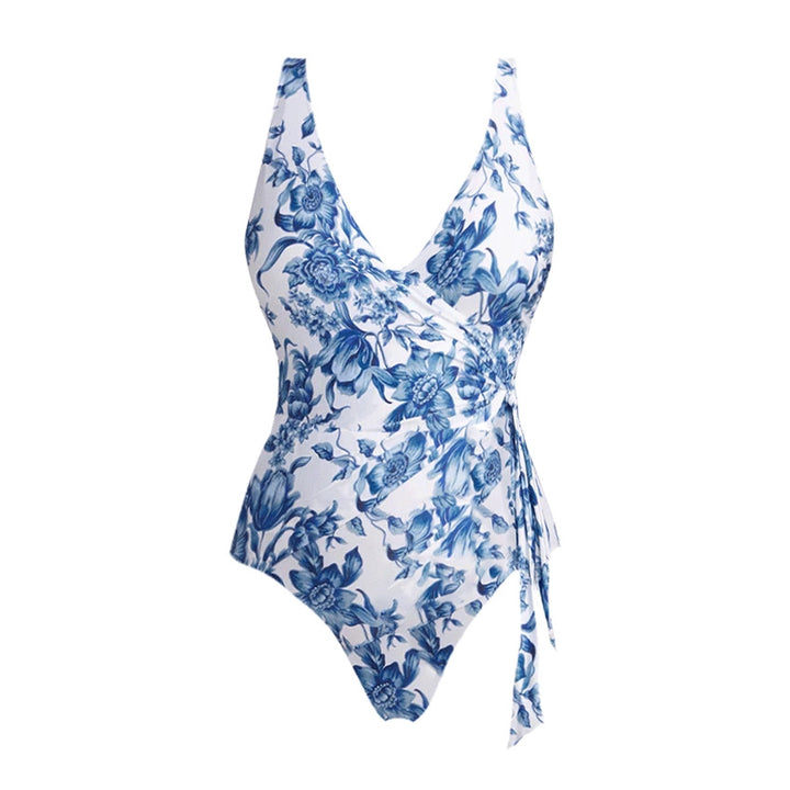 Dame højtaljet bikini sæt med floral design Skovae