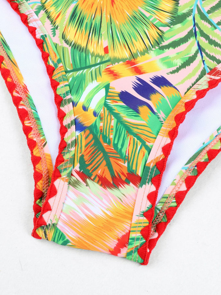 Dame Bikini-sæt med voluminøse flæseærmer og høj talje Stilla