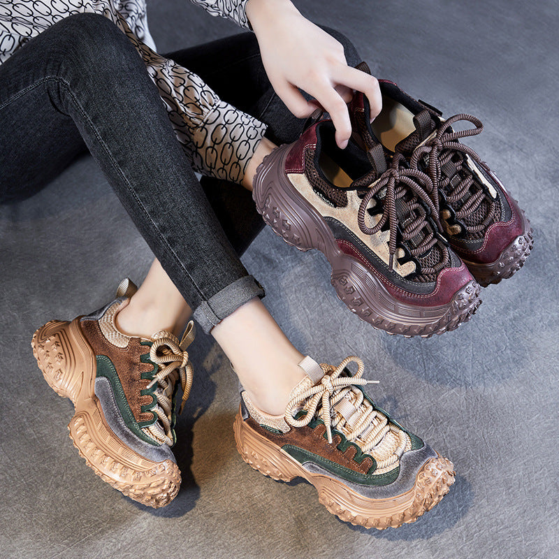 Femme Chunky Fashion-sneaker med forhøjet sål og stilige elementer Stilla