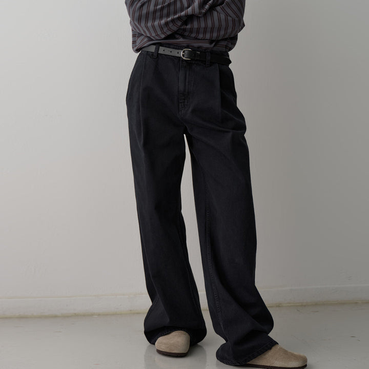 Kvindernes casual højtaljede jeans med bred pasform Stilla