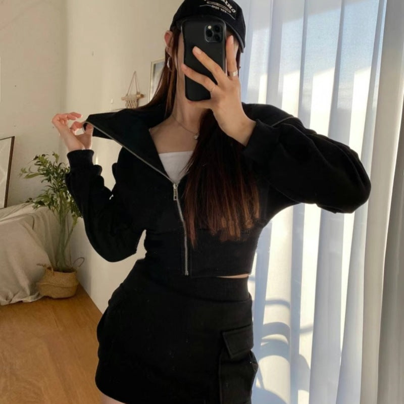 Dame sporty hoodie kjole med praktiske lommer Stilla