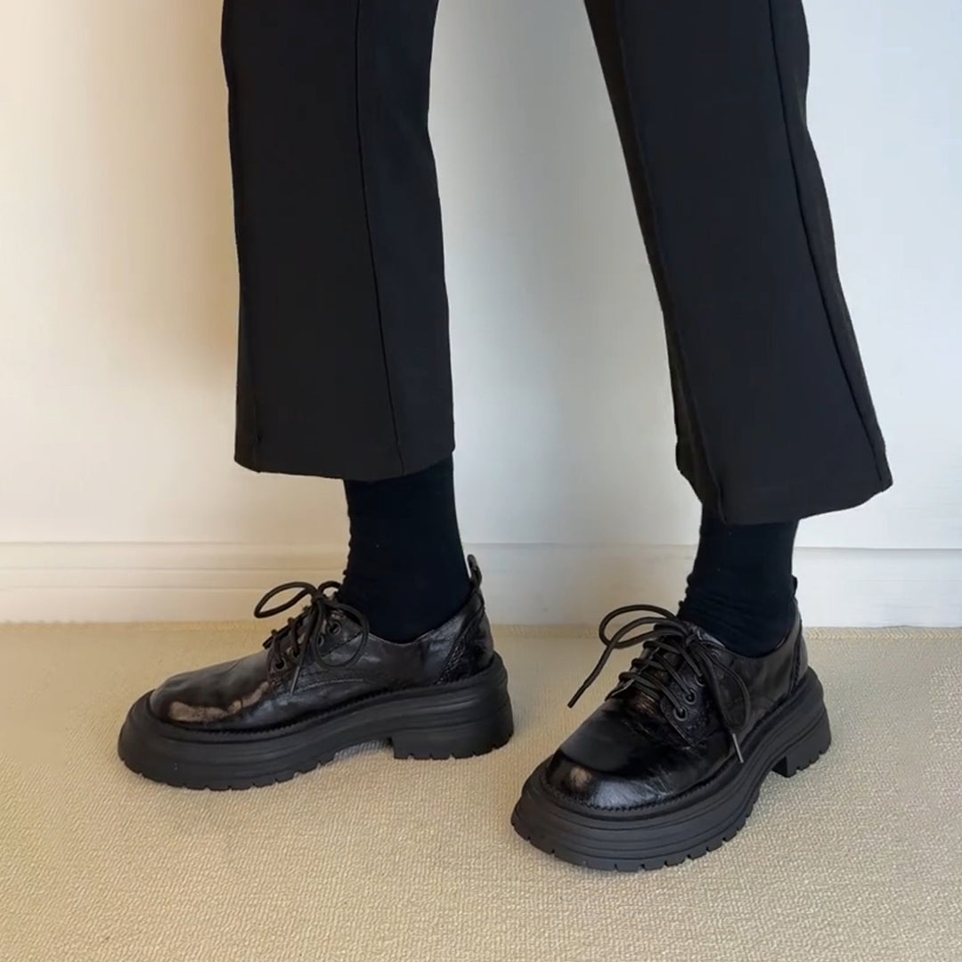 Herrer Chunky Plattform Oxford Sko Stilla