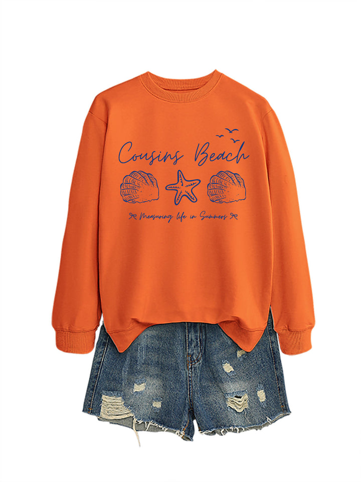 Kvinders sweatshirt med maritimt motiv og komfortabel pasform Stilla
