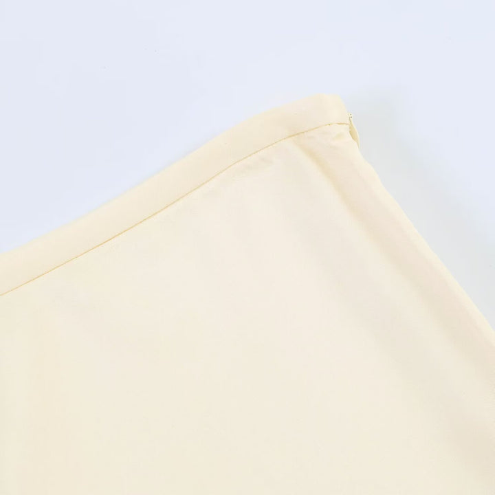 Dame elegant plisseret culotte-nederdel med fine spids-accenter Skovae