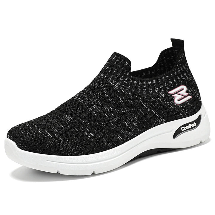 Femme Slip-On Komfort Sneakers med strækbart strik-overmateriale Stilla