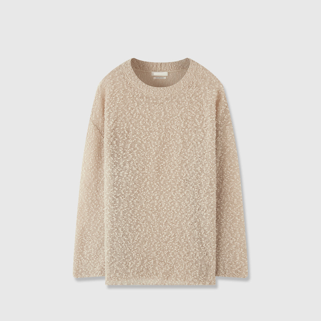 Kvinders hyggelige striktrøje med blødt materiale og oversized pasform Stilla