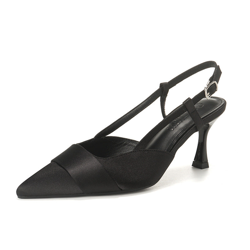 Dame Spids Tå Slingback Hæle med Elegant Rem Stilla