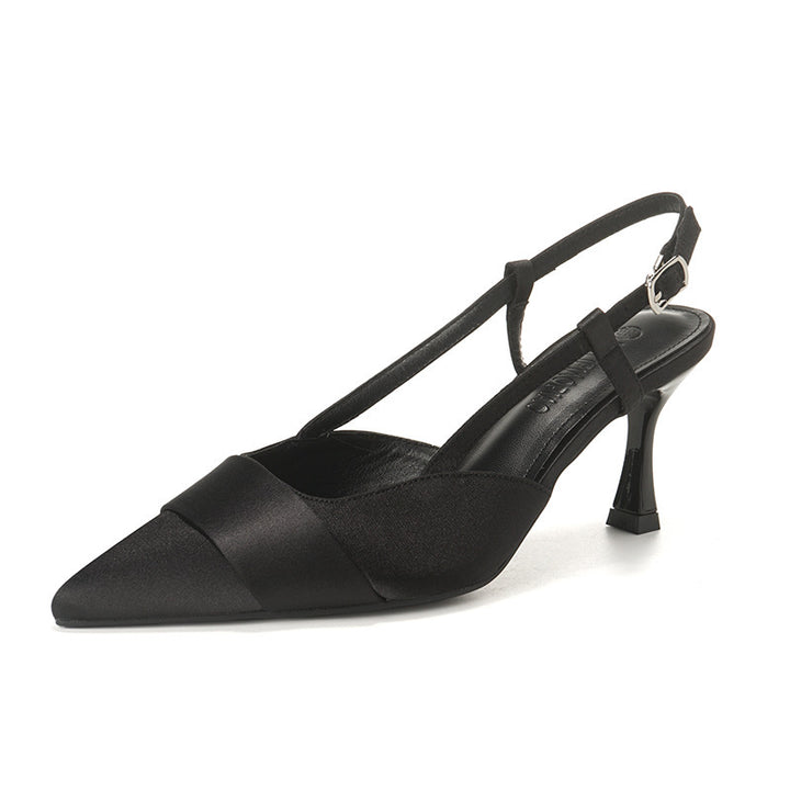 Dame Spids Tå Slingback Hæle med Elegant Rem Stilla