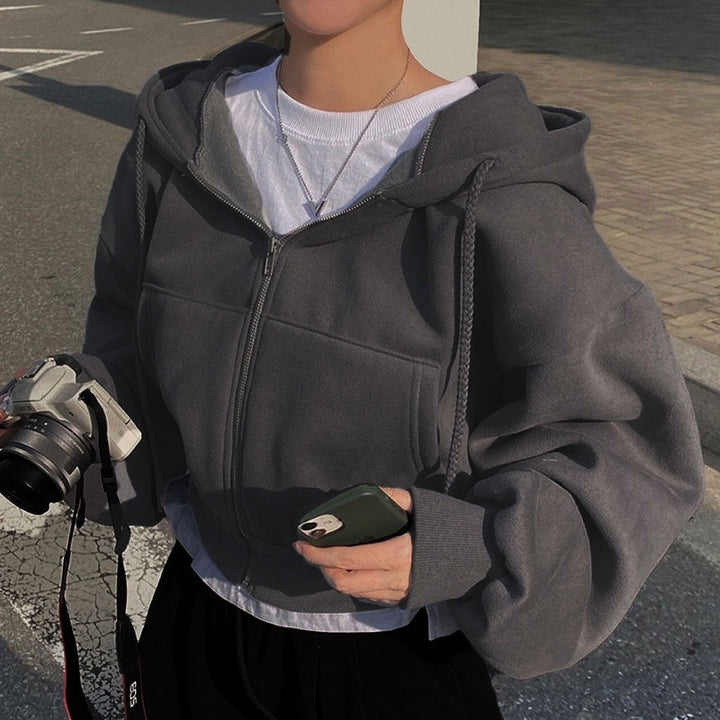 Kvinder's Cozy Hoodie med lynlås og hætte Stilla