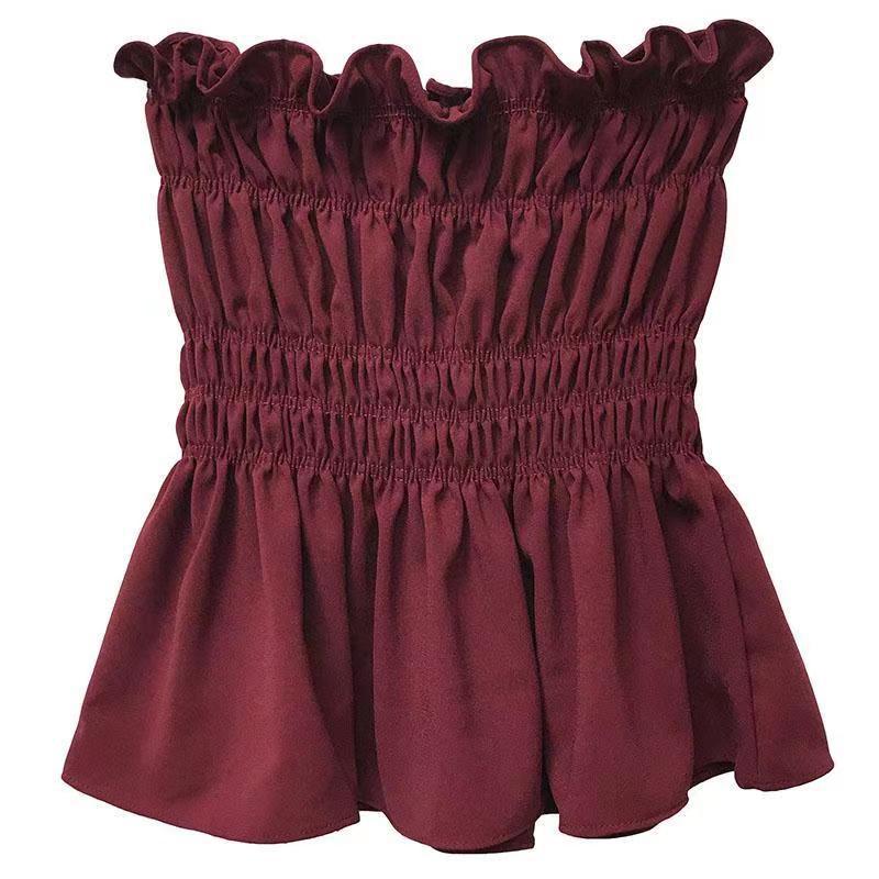 Dame Smocked Ruffle Hem Top Stilla