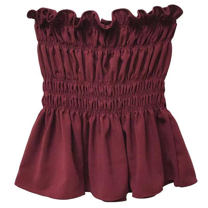 Dame Smocked Ruffle Hem Top Stilla