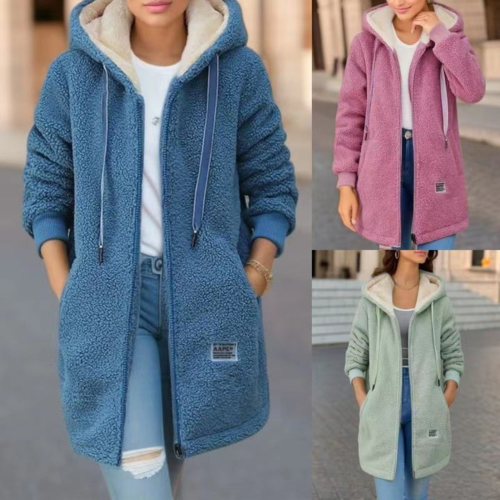 Dame Kapper-Sherpa-Jakke med broderede detaljer Stilla