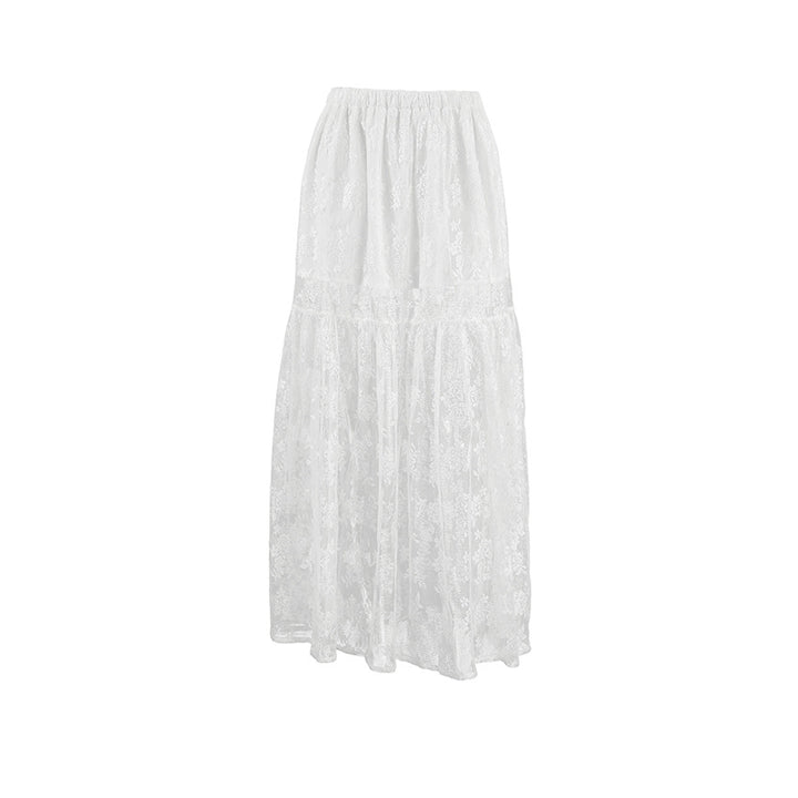 Dame Gennemsigtig Blonde Skirt Stilla