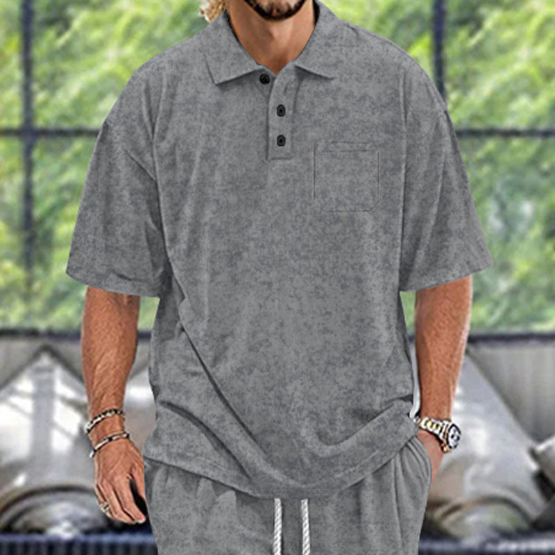 Herrer Polo-Shirt med moderne snit og praktiske knapper Stilla