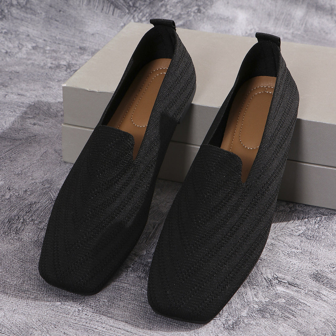 Dame elegante Loafers med åndbart stof og skridsikker sål Stilla