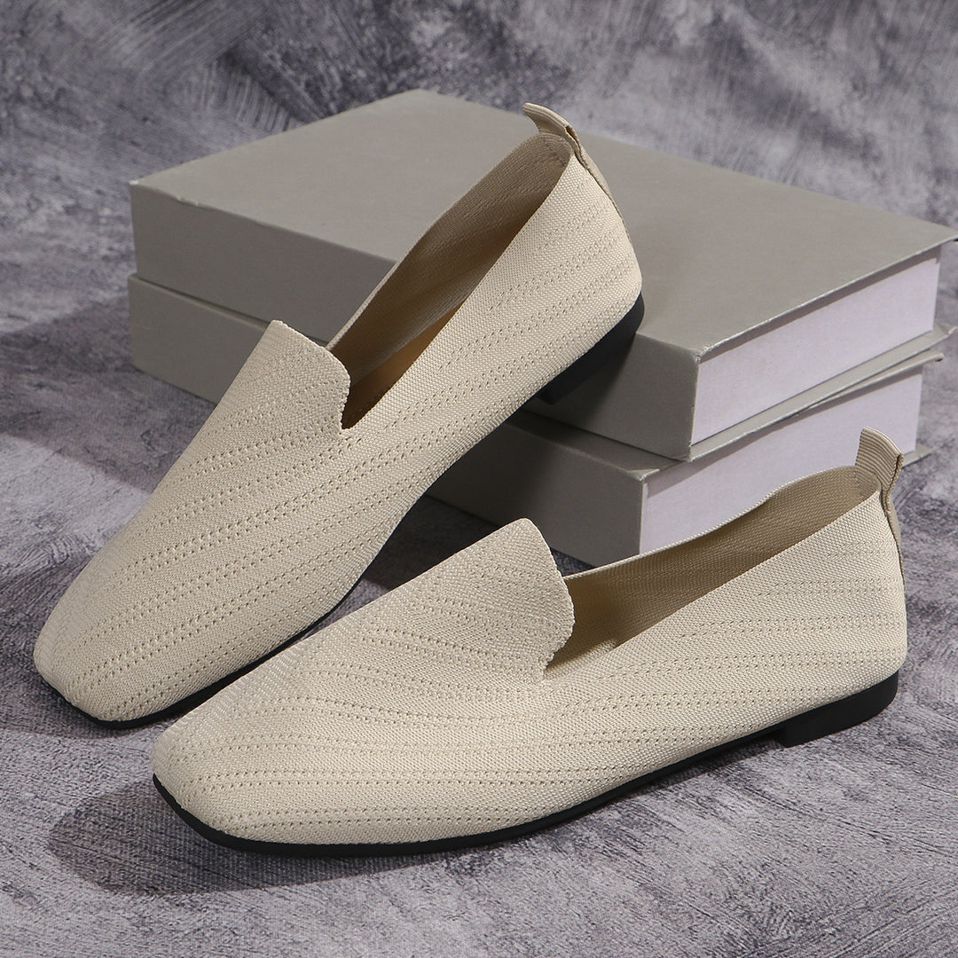 Dame elegante Loafers med åndbart stof og skridsikker sål Stilla