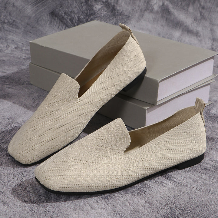 Dame elegante Loafers med åndbart stof og skridsikker sål Stilla