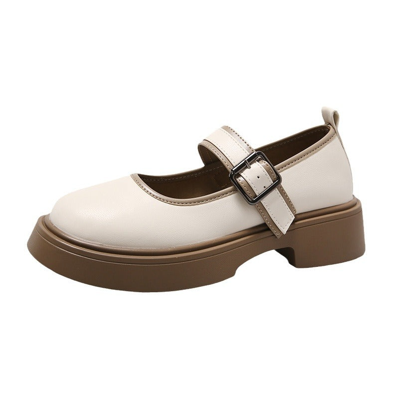 Femme Chunky Heel Mary Jane sko med justerbar rem Stilla