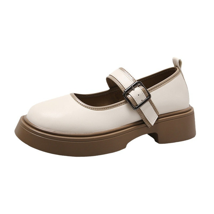 Femme Chunky Heel Mary Jane sko med justerbar rem Stilla