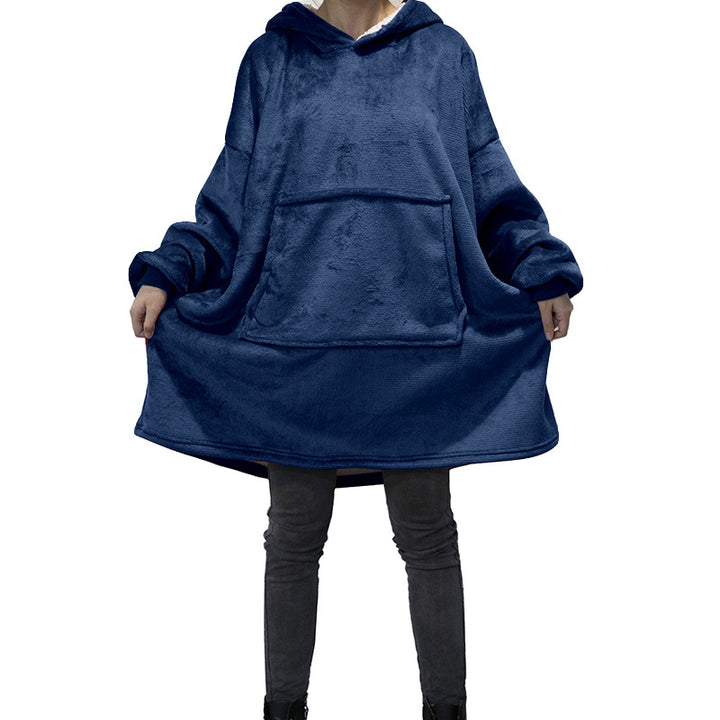 Femme Cozy Plush Hoodie Kjole Stilla