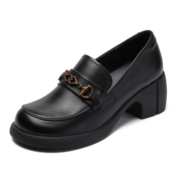Dame Chunky Blokhæle Slipper med dekorativ accent Stilla