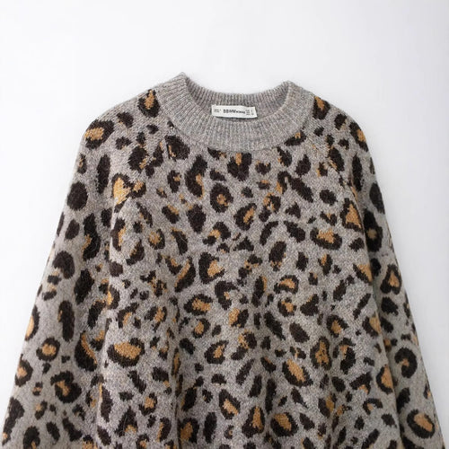 Femme Cozy Animal Print Pullover Stilla