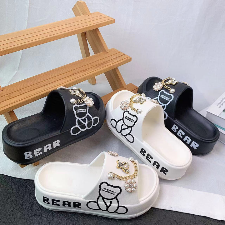 Dame mode sandaler med smykkedetaljer Stilla