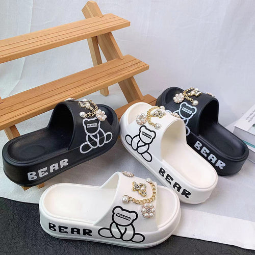 Dame mode sandaler med smykkedetaljer Stilla