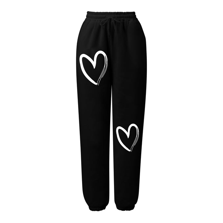 Kvindernes komfortable sweatpants med sødt print Stilla