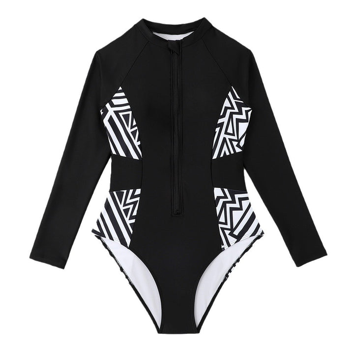 Dame Langærmet Zip-Up Sport Badedragt Stilla