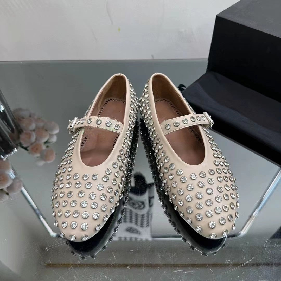 Femme Elegant Udsmykket Mary Jane Ballerinas Stilla
