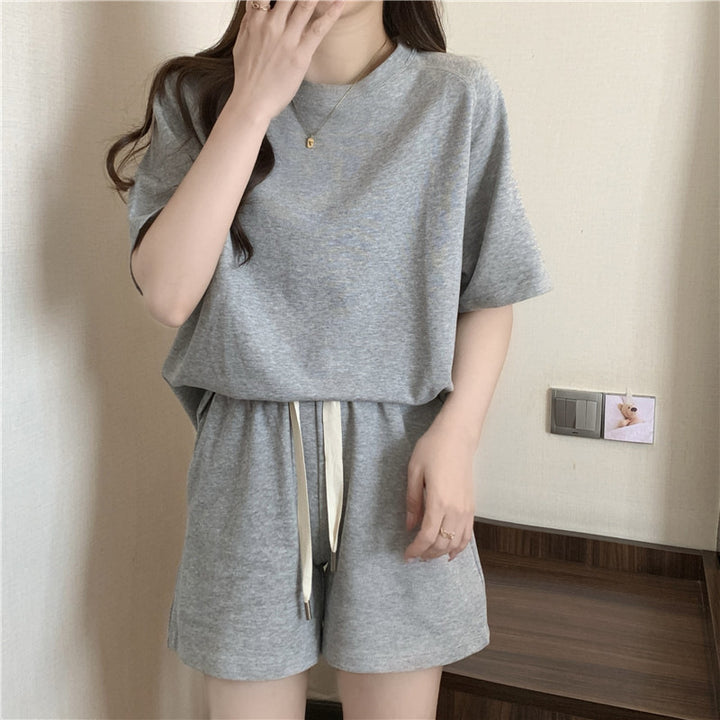 Femme Casual Lounge Set med justerbar talje Stilla