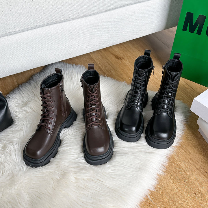 Dame robuste snørestøvler med trendy chunky-design Stilla