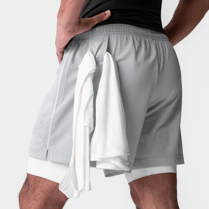 Herrer Sporty Korte Løbbukser med åndbart Mesh-materiale Stilla