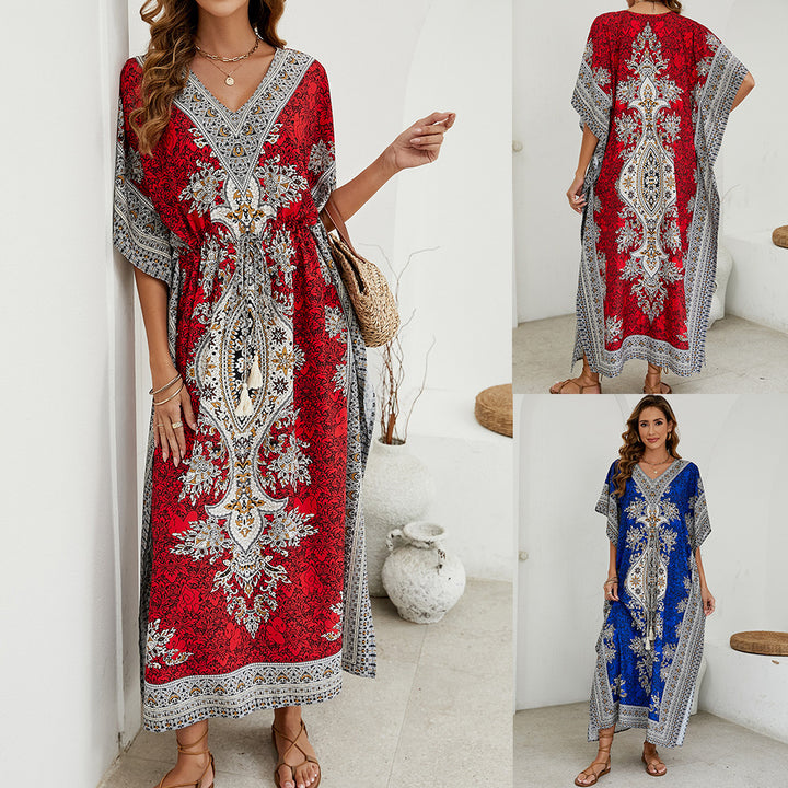 Femme Elegant Boheme Maxi Kaftan Kjole Stilla