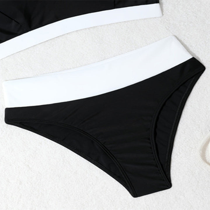 Dame Sporty Bikini-sæt med høj talje og racerback top Stilla