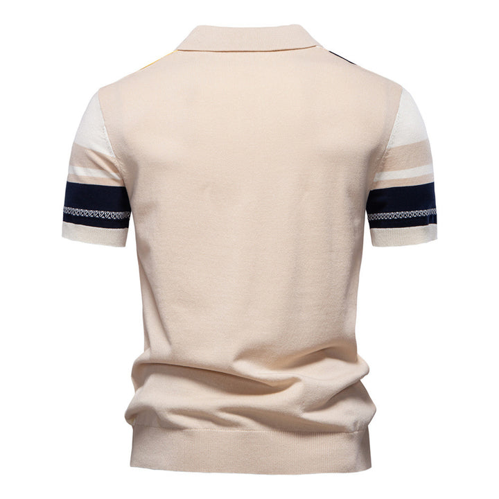 Herrer Polo-shirt med moderne striber fra Stilla