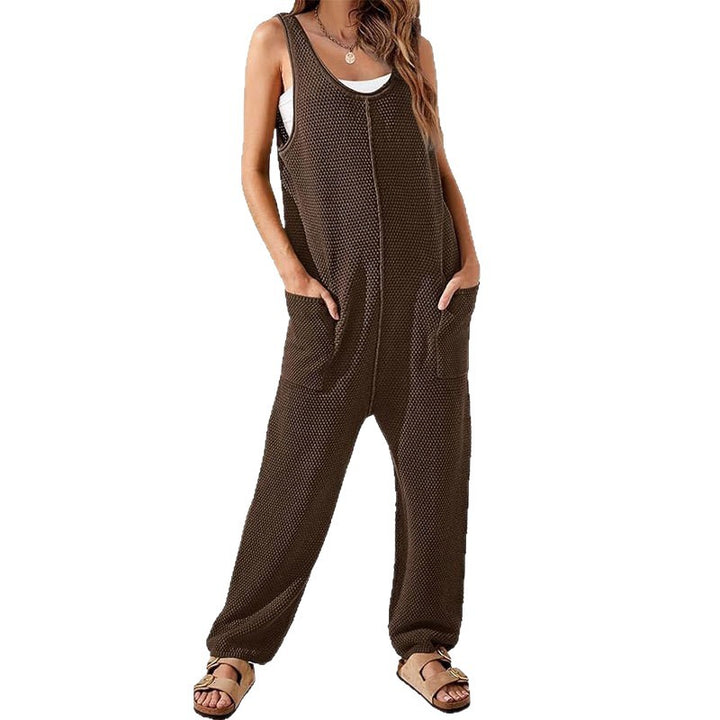 Dame afslappet jumpsuit med praktisk lomme-design Stilla