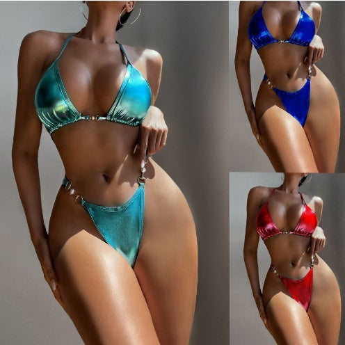 Dame luksus bikini-sæt med triangle-top og justerbare stropper Stilla