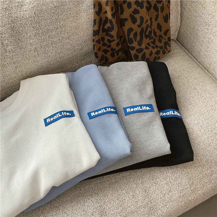 Femme Cozy Tekstureret Pullover Sweatshirt Stilla