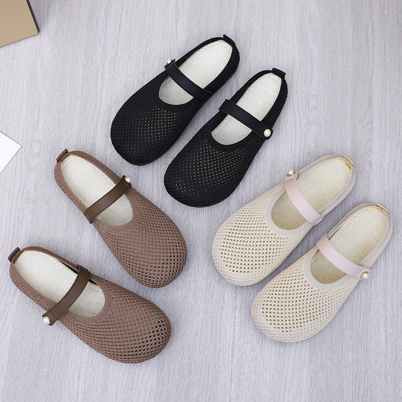 Femme Stilfulde Mary Jane Stil Netflade Stilla