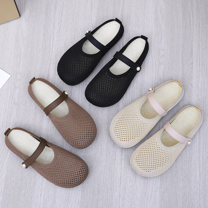 Femme Stilfulde Mary Jane Stil Netflade Stilla